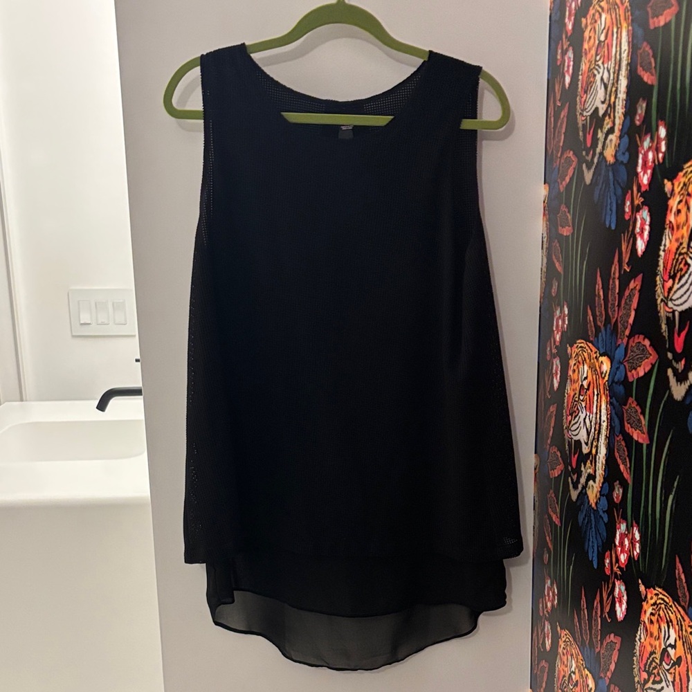RUDSAK Black Layered Sleeveless Blouse